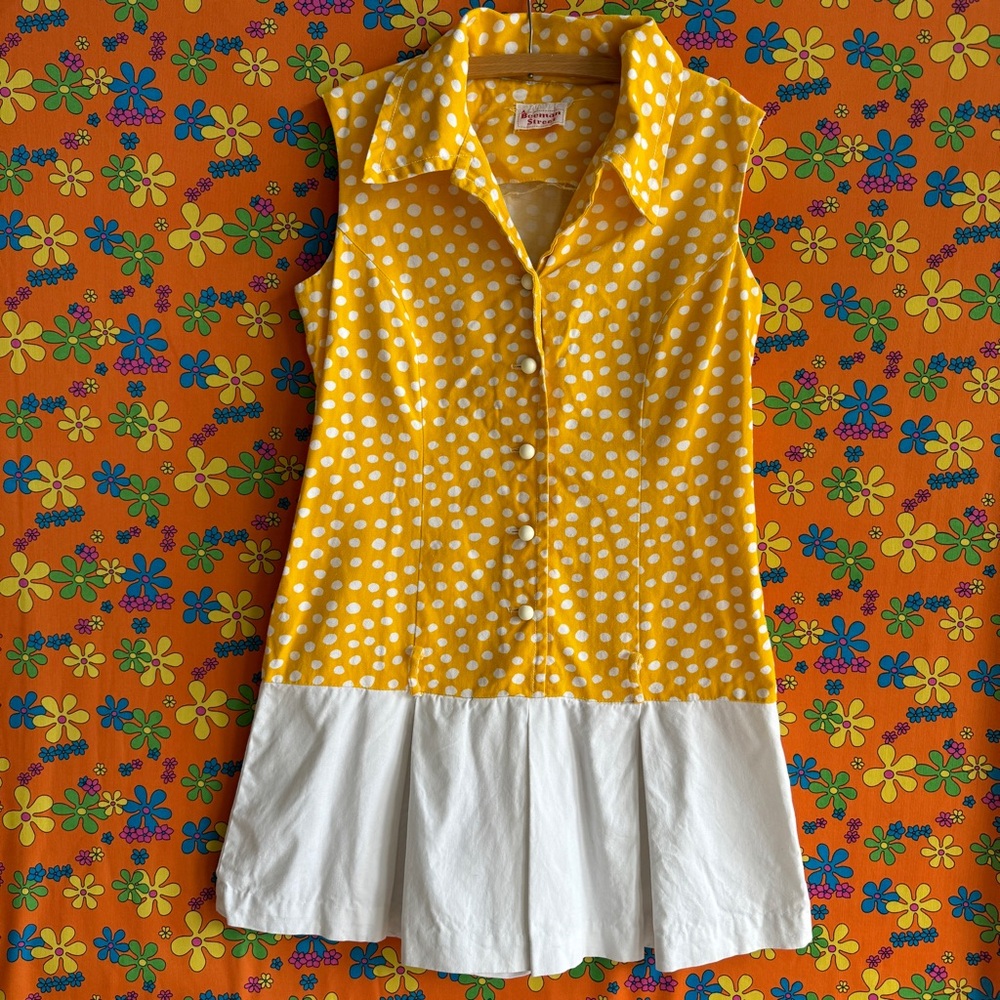 1960s polka dot romper
